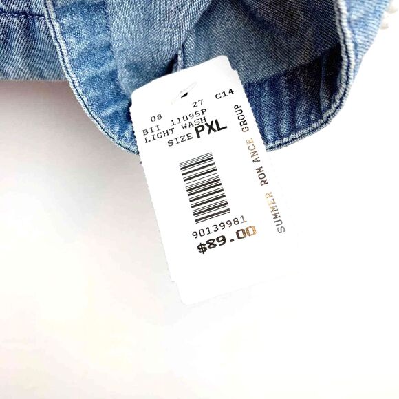 Drapers & Damon Embellished Embroidered Floral Denim Jacket PXL NWT - Picture 6 of 9